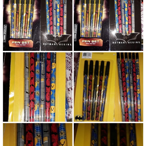 Warner Bros. | Party Supplies | 2 Pks Batman Begins Pencils Pens Set ...
